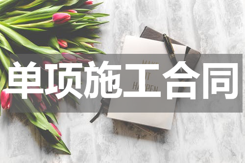 单项施工合同