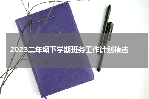 2023二年级下学期班务工作计划精选