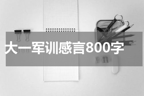 大一军训感言800字