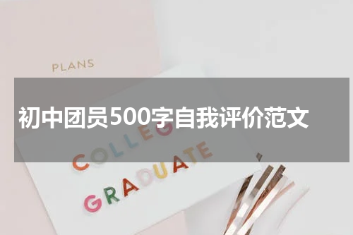 初中团员500字自我评价范文