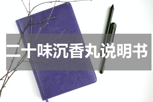 二十味沉香丸说明书