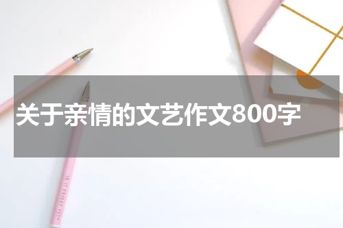 关于亲情的文艺作文800字