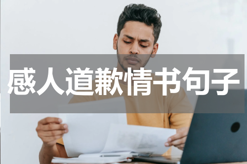 感人道歉情书句子
