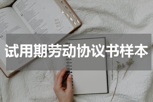 试用期劳动协议书样本