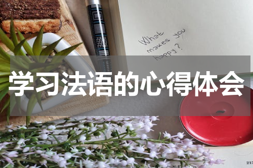学习法语的心得体会