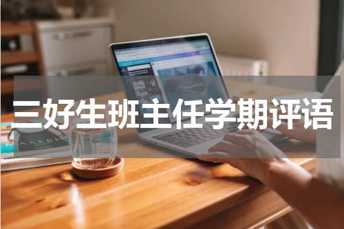三好生班主任学期评语