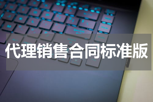 代理销售合同标准版