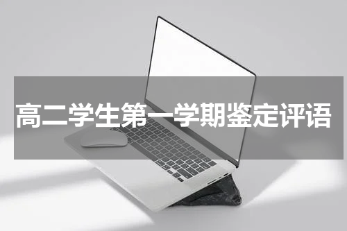 高二学生第一学期鉴定评语