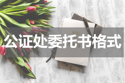 公证处委托书格式