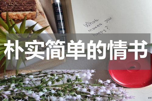 朴实简单的情书
