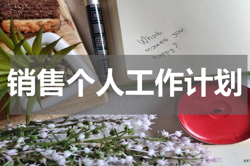 销售个人工作计划