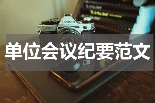 单位会议纪要范文