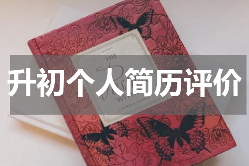 升初个人简历评价