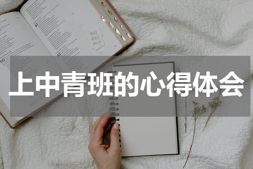 上中青班的心得体会