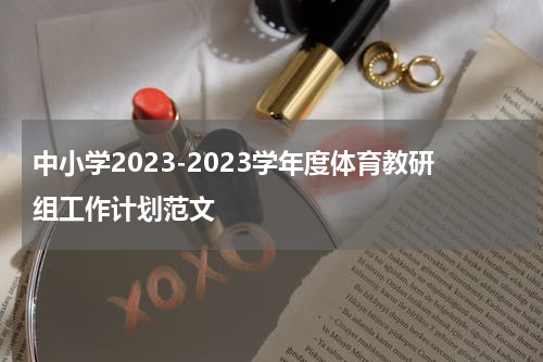 中小学2023-2023学年度体育教研组工作计划范文