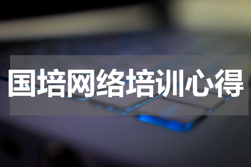 国培网络培训心得