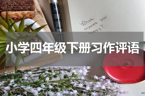 小学四年级下册习作评语