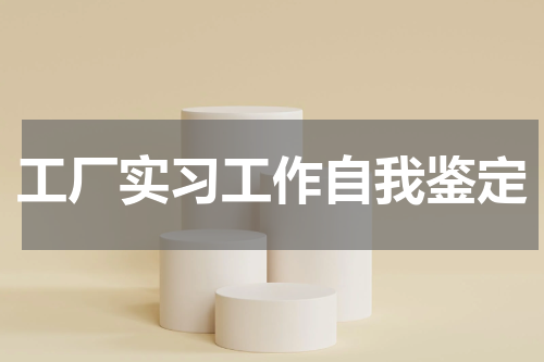 工厂实习工作自我鉴定