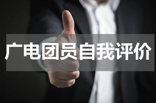 广电团员自我评价