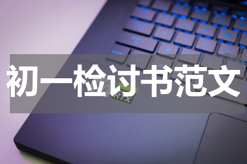 初一检讨书范文