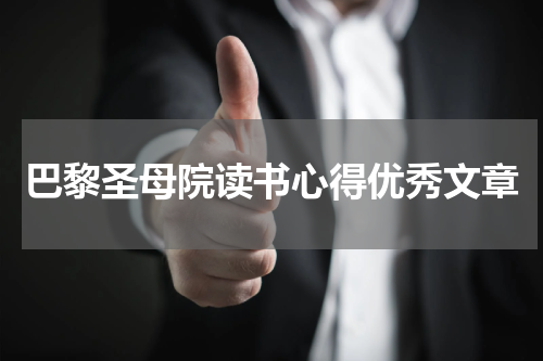 巴黎圣母院读书心得优秀文章