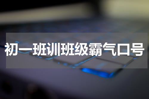初一班训班级霸气口号