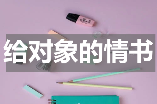 给对象的情书