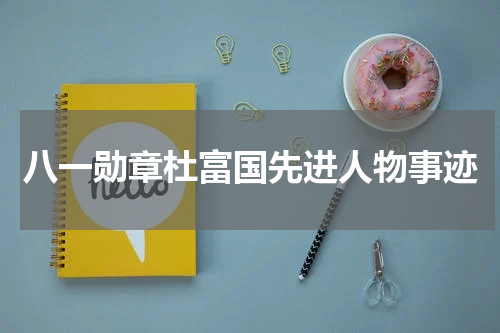 八一勋章杜富国先进人物事迹