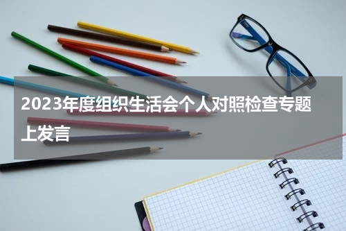 2023年度组织生活会个人对照检查专题上发言