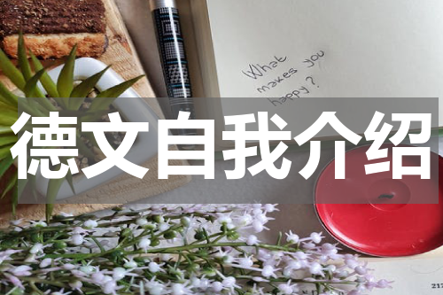德文自我介绍