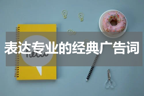 表达专业的经典广告词