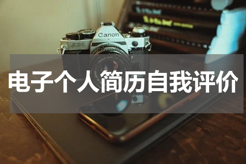 电子个人简历自我评价
