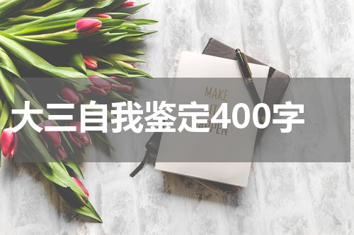 大三自我鉴定400字