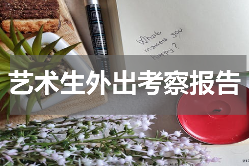 艺术生外出考察报告