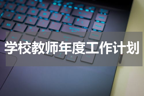 学校教师年度工作计划