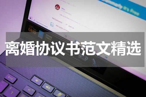离婚协议书范文精选