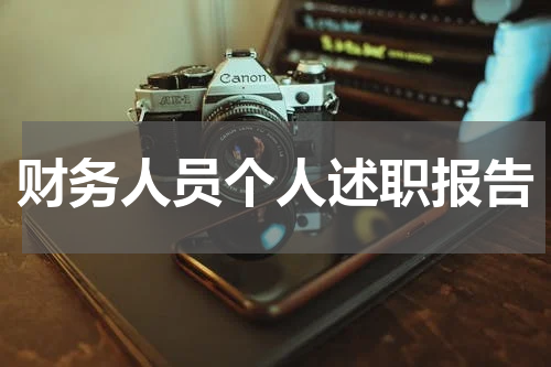 财务人员个人述职报告