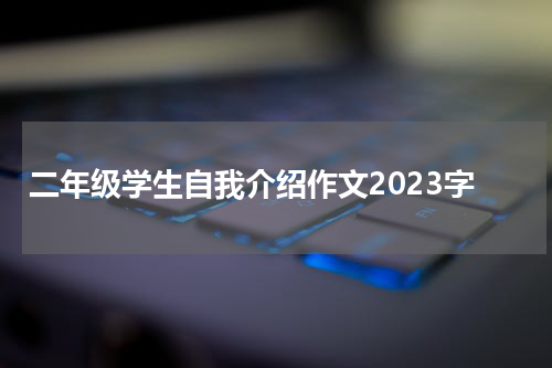 二年级学生自我介绍作文2023字