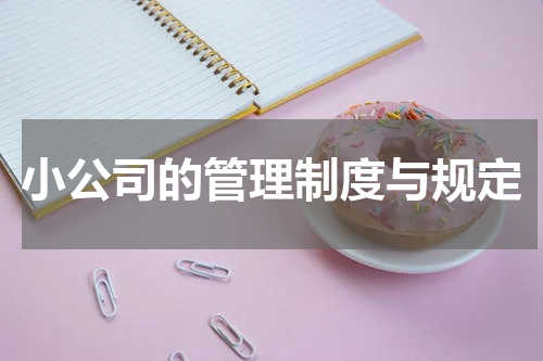小公司的管理制度与规定