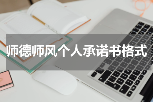 师德师风个人承诺书格式