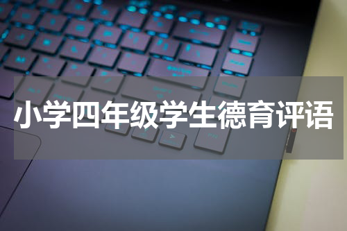 小学四年级学生德育评语
