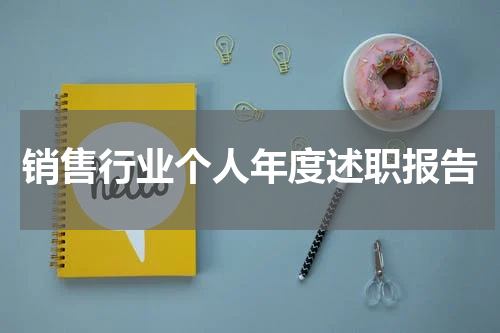 销售行业个人年度述职报告