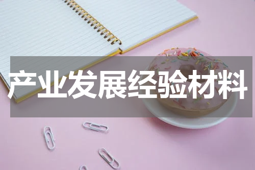 产业发展经验材料