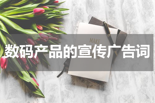 数码产品的宣传广告词