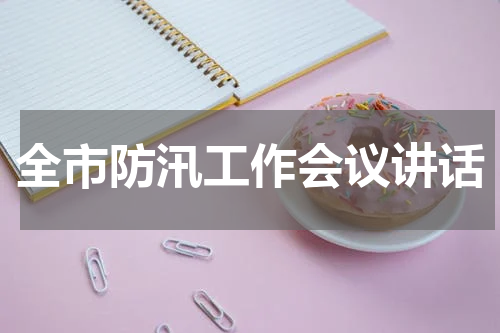 全市防汛工作会议讲话