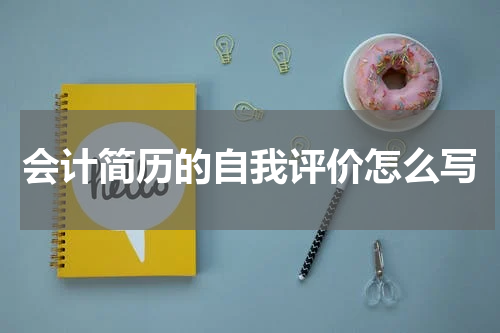 会计简历的自我评价怎么写
