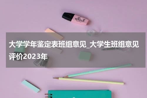 大学学年鉴定表班组意见_大学生班组意见评价2023年