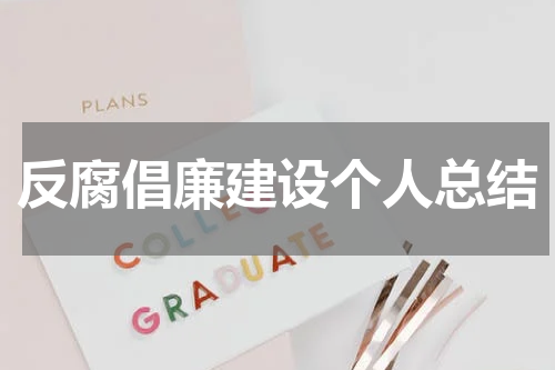 反腐倡廉建设个人总结