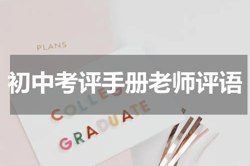 初中考评手册老师评语