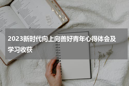 2023新时代向上向善好青年心得体会及学习收获